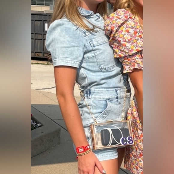 DENIM ROMPER - Picture 3 of 3